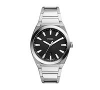 Fossil Men's Everett Quartz Stainless Steel Three-Hand Watch Color: Silver (Model: FS5821)