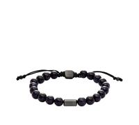 Fossil Men's Galaxy Beads Navy Reconstructed Sandstone Beaded Bracelet
