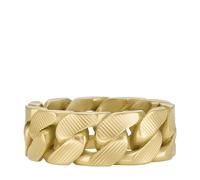 Fossil Men's Harlow Linear Texture Chain Gold-Tone Stainless Steel Band Ring, JF046997107