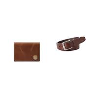 FOSSIL Men's Hayes Brown Leather Wallet and Joe Belt, Set