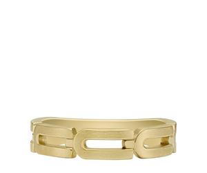 Fossil Men's Heritage D-Link Chain Gold-Tone Stainless Steel Band Ring, JF046947108