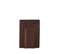 Fossil Men's Ingram Leather Magnetic Card Case Wallet - Brown - One size