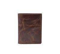 Fossil Men's International Combination Wallet Derrick Dark Brown One Size