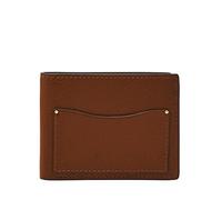 Fossil Men's Leather Slim Minimalist Bifold Front Pocket Wallet, Anderson Brown, 4.5" L x 0.5" W x 3.5" H, Anderson Bifold