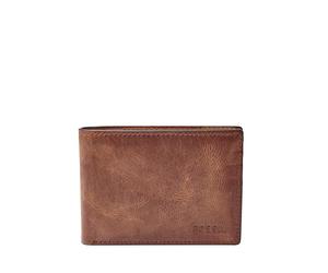 Fossil Men's Leather Slim Minimalist Bifold Front Pocket Wallet, Derrick Brown, One Size