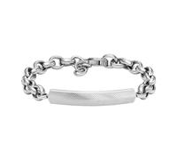 Fossil men's link bracelet Harlow Linear Texture stainless steel, JF04569040