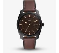 Fossil Mens Machine Brown Leather Strap Watch FS5901
