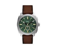 Fossil Men's Machine Chronograph, Stainless Steel Watch, FS6100, Silver, Men Ilver