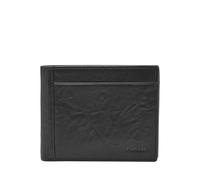 Fossil Men's Neel Leather Bifold Wallet, Black Coin Pocket, One size