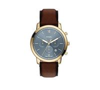 Fossil Mens Neutra Chronograph Brown Leather Watch, FS6162, Brown, Men Brown