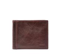 Fossil Men's RFID Flip ID Bifold Wallet, Brown, One Size