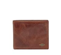 Fossil Men's Ryan RFID-Blocking Leather Bifold Wallet, Dark Brown, One size