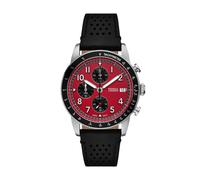 Fossil Men's Sport Tourer Chronograph Black Leather Watch