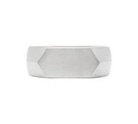 Fossil Men's Ring, All Stacked Up Stainless Steel Signet Ring