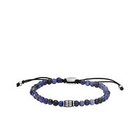Fossil Bracelet for Men , Length: 250mm, Width: 4mm Silver Stainless Steel Bracelet, JF04414040