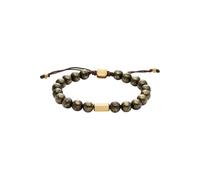 Fossil Men's Stainless Steel Beads with slider closure bracelet