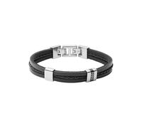 Fossil Men's Stainless steel or leather with fold over closure bracelet