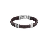 Fossil Bracelet for Men , Length: 213mm, Width: 10.8mm brown Leather Bracelet, JF04133040