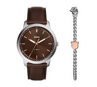 Fossil FS6019SET Mens Minimalist Watch and Bracelet Gift Set