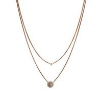 Fossil Rose Gold Tone Two Chain Necklace