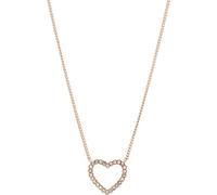 Fossil Necklace for Women Vintage Glitz, 40.6 cm Length, 5.1 cm Extension Rose Gold Stainless Steel Necklace, JF03086791