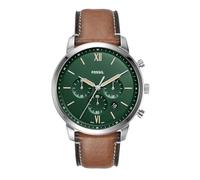 Fossil Watch for Men Neutra, Quartz Movement, 44 mm Brown Stainless Steel Case with a Pro-Planet Leather Strap, FS5963