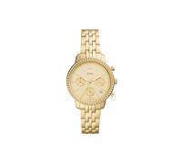 Fossil Neutra Watch for Women, Chronograph movement with Stainless steel or Leather Strap, Gold tone