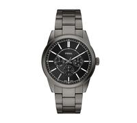 Fossil Pearson Men's Black Dial Multifunction Gunmetal Stainless Steel Bracelet Watch