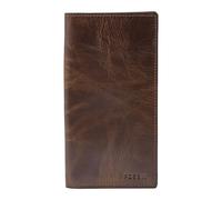 Fossil Wallet for Men Derrick, 100% Leather Bifold Dark brown L: 8,9 cm, W: 1,3 cm, H: 17,1 cm ML3683201