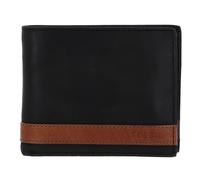 Fossil Wallet for Men Quinn, 100% Leather Bifold black 11.4 cm L x 2.5 cm W x 9.5 cm H ML3653001
