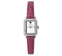 Fossil Raquel Mini Pink Leather Strap Silver Dial Quartz ES5466 Women's Watch