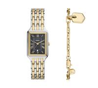 Fossil Raquel Watch for Women, Quartz Three Hand Movement with Stainless Steel Strap,Gold and Silver Tone Set