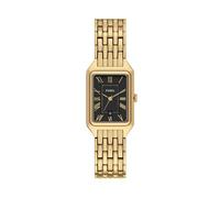 Fossil Raquel Watch for Women, Quartz Three Hand Movement with Stainless Steel Strap,Gold Tone and Black