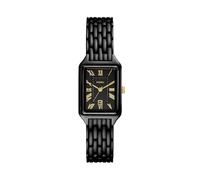 Fossil Raquel Watch for Women, Quartz Three Hand Movement with Stainless Steel Strap,Smokey Black