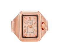Fossil Raquel Watch Ring Two-Hand Rose Gold-Tone Stainless Steel, One Colour, Women One Colour