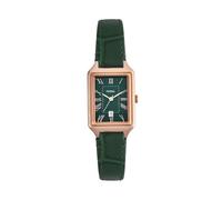 Fossil ES5366 Raquel Green Leather Strap Watch - W10368
