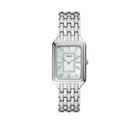 Fossil Raquel Women's MOP Rectangular Dial Stainless Steel Bracelet Watch