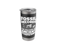 Fossil Records The Archives - Dinosaur Paleontologist Stainless Steel Insulated Tumbler