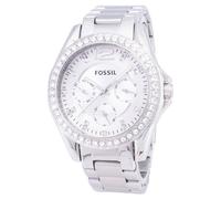 Fossil Riley Multifunction Crystal Dial Silver Dial ES3202 Women's Watch