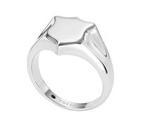 Fossil Ring for Men Heritage, Length: 11.7mm, Width: 9.8mm Silver Stainless Steel Ring, JF04347040