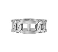 Fossil Ring for Men Heritage, Width: 8.6mm Silver Stainless Steel Ring, JF04409040