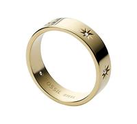 Fossil Ring for Men Sutton, Width: 3.6mm Gold Stainless Steel Ring, JF03874710