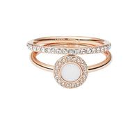 Fossil Ring for Women , Rose Gold Stainless Steel Ring, JF02666791