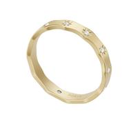 Fossil Ring for Women Sadie, Width: 3.8mm Gold Stainless Steel Ring, JF04383710