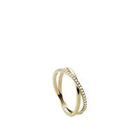 Fossil Ring for Women Vintage Iconic, Height: 5.4mm Gold Stainless Steel Ring, JF03752710