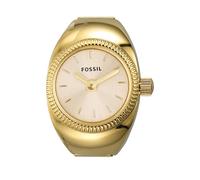 Fossil Watch Ring Women's 15 MM Gold-Tone Stainless Steel Watch, ES5246