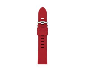FOSSIL S201106 Unisex Band 20 mm Silicone Red, red, 20 mm, Casual