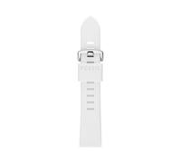 Fossil S201108 Unisex Band 20 mm Silicone White, White, 20 mm, Casual