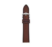 Fossil S221498 Men's 22 mm LiteHide Leather Brown Watch Strap, brown, 22 mm, Casual