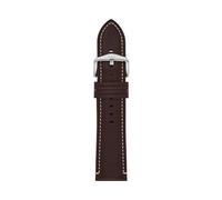 Fossil S241096 Men's 24 mm LiteHide Leather Brown Watch Strap, brown, 24 mm, Casual